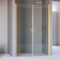Душевая дверь в нишу RGW Passage PA-104-Gb 100 см, профиль золотой, стекло прозрачное