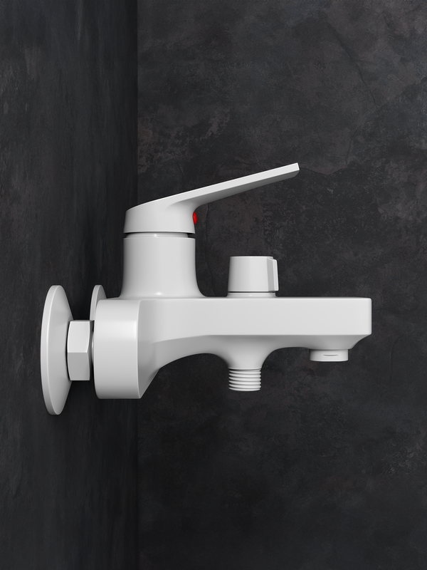 Смеситель для ванны с душем РМС PL7 PL7-009E белый