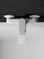 Смеситель для ванны с душем РМС PL7 PL7-009E белый Смеситель для ванны с душем РМС PL7 PL7-009E белый