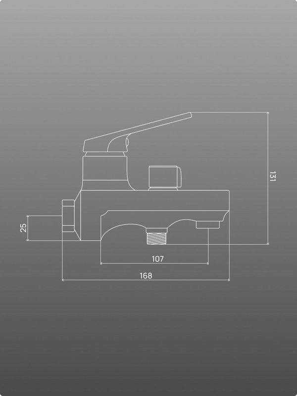 Смеситель для ванны с душем РМС PL7 PL7-009E белый