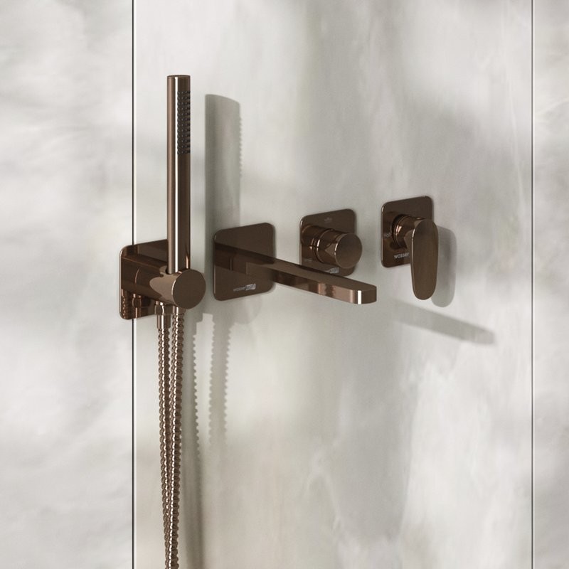 Лейка для душа розовое золото, латунь, один режим A291 WasserKRAFT