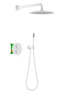 Душевой комплект Timo Saona SX-2369/16SM С ВНУТРЕННЕЙ ЧАСТЬЮ, белый матовый