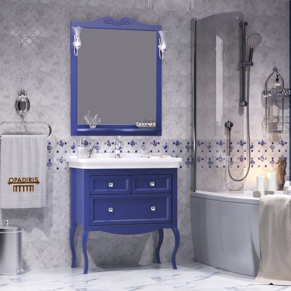 Мебель для ванной комнаты Opadiris Валери 85 сапфир