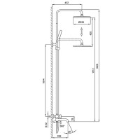 Душевая стойка Gappo G06-6 G2406-6 черная