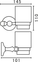 Стакан Art&Max Antic AM-E-2668Q