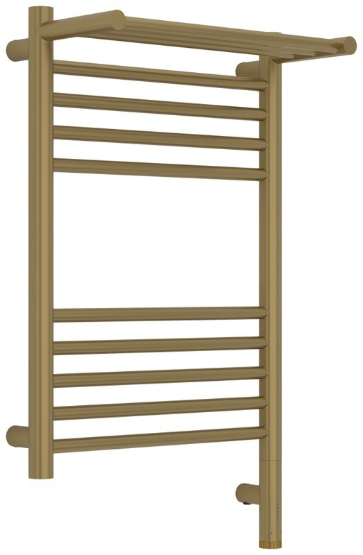 Полотенцесушитель электрический Сунержа Богема 3.1 32-6007-6040 70x45 см, подключение справа, золотой шелк, лесенка, с полкой