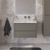 Мебель для ванной комнаты Cezares Relax 80 подвесная, 2 ящика, сатин