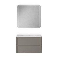 Мебель для ванной комнаты Cezares Relax 80 подвесная, 2 ящика, сатин