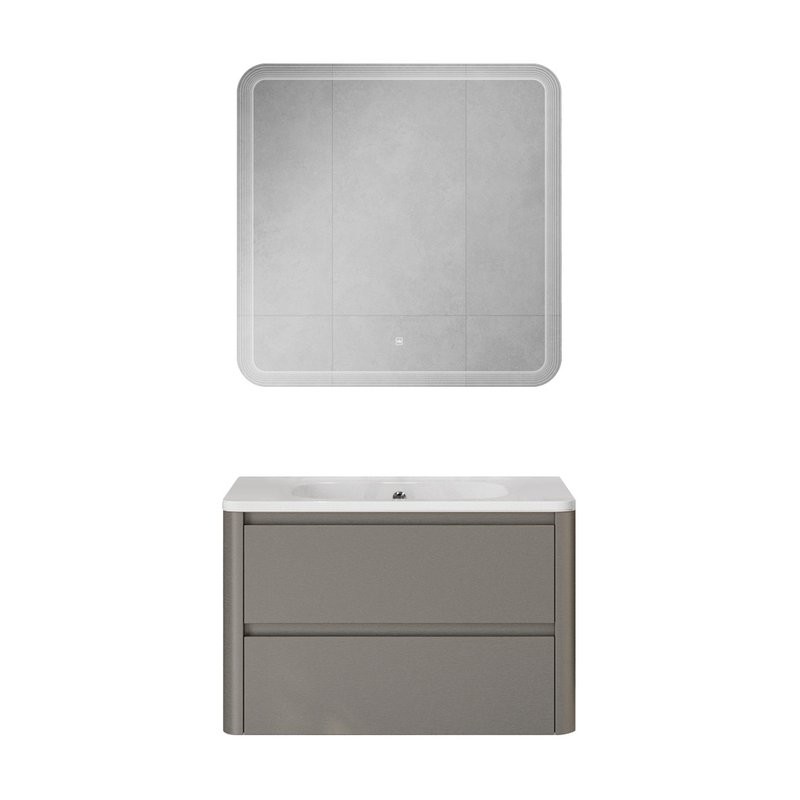 Мебель для ванной комнаты Cezares Relax 80 подвесная, 2 ящика, сатин