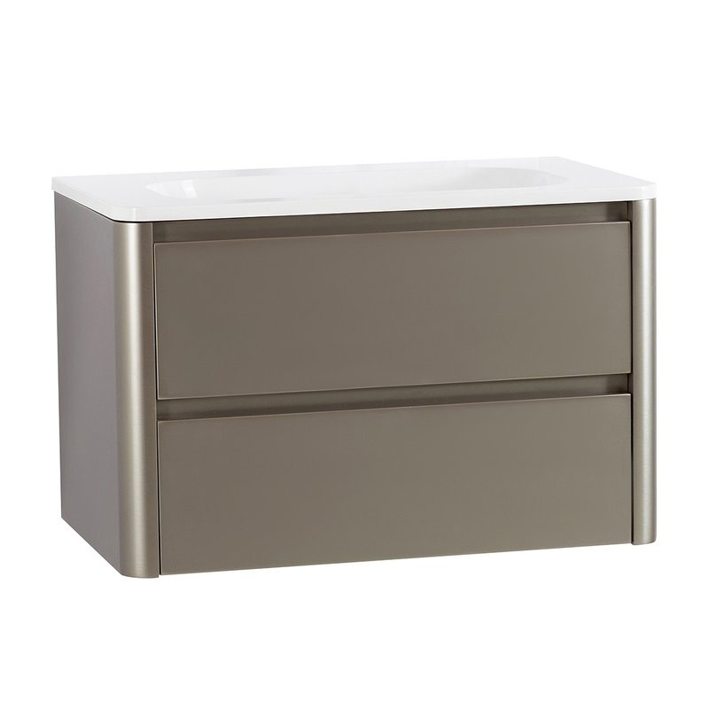 Мебель для ванной комнаты Cezares Relax 80 подвесная, 2 ящика, сатин