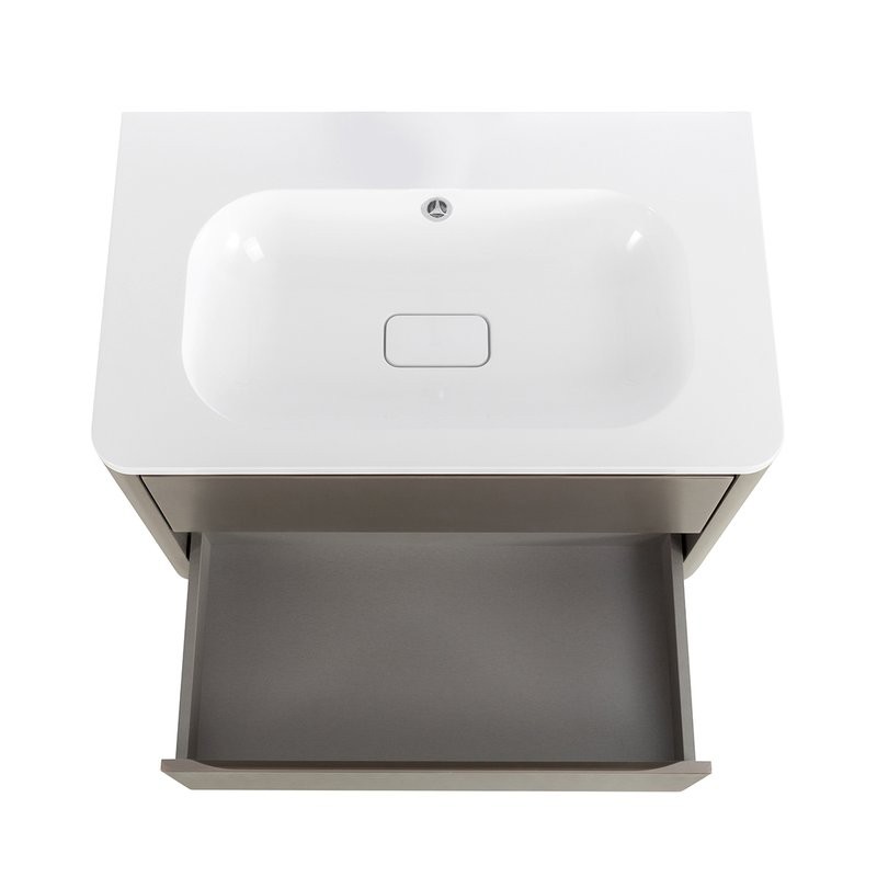 Мебель для ванной комнаты Cezares Relax 80 подвесная, 2 ящика, сатин