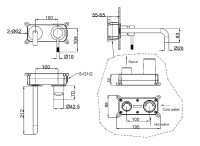 Смеситель для раковины Boheme Uno 465-BRB С ВНУТРЕННЕЙ ЧАСТЬЮ brushed bronze Смеситель для раковины Boheme Uno 465-BRB С ВНУТРЕННЕЙ ЧАСТЬЮ brushed bronze