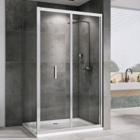 Душевой уголок Abber Sonnenstrand AG07100-S80 80x100, профиль хром, стекло прозрачное