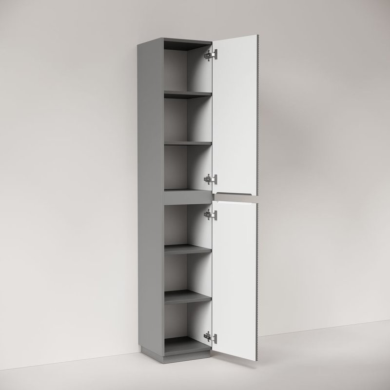 Шкаф-пенал для ванной Sancos Folk Floor PFL35FES, ergraut soft