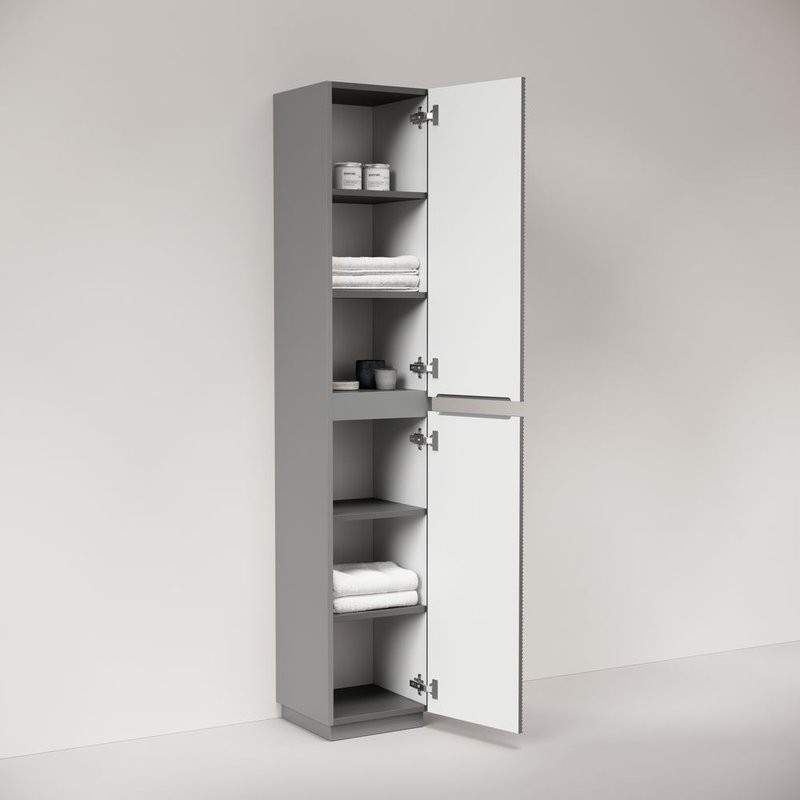 Шкаф-пенал для ванной Sancos Folk Floor PFL35FES, ergraut soft