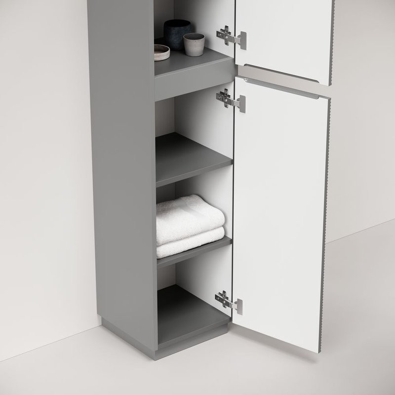 Шкаф-пенал для ванной Sancos Folk Floor PFL35FES, ergraut soft