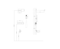 Душевой комплект Abber Daheim AF8253W С ВНУТРЕННЕЙ ЧАСТЬЮ, матовый белый