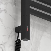 Полотенцесушитель электрический Сунержа Модус 3.1 15-5900-1050 110x55 см, подключение слева, темный титан муар, лесенка