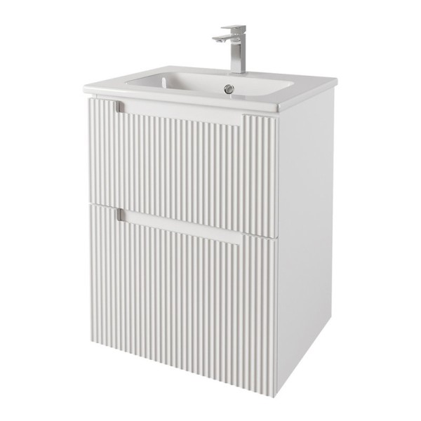 Тумба под раковину без столешницы Dreja Euphoria 60 матовая белая