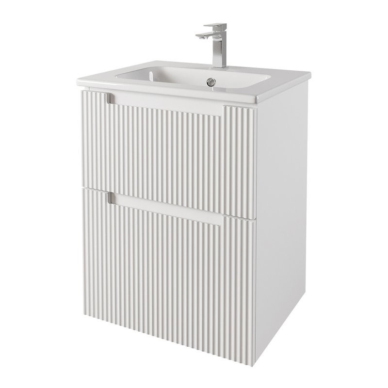 Тумба под раковину без столешницы Dreja Euphoria 60 матовая белая