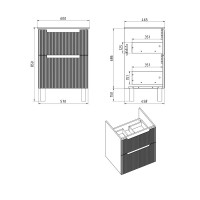 Тумба под раковину без столешницы Dreja Euphoria 60 матовая белая Тумба под раковину без столешницы Dreja Euphoria 60 матовая белая
