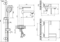 Комплект для ванной Orange Splito Splito M36-311cr