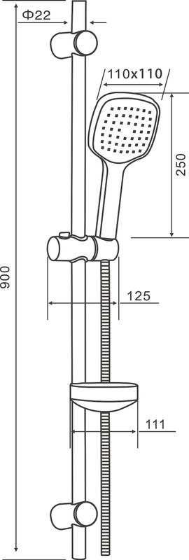 Комплект для ванной Orange Splito Splito M36-311cr
