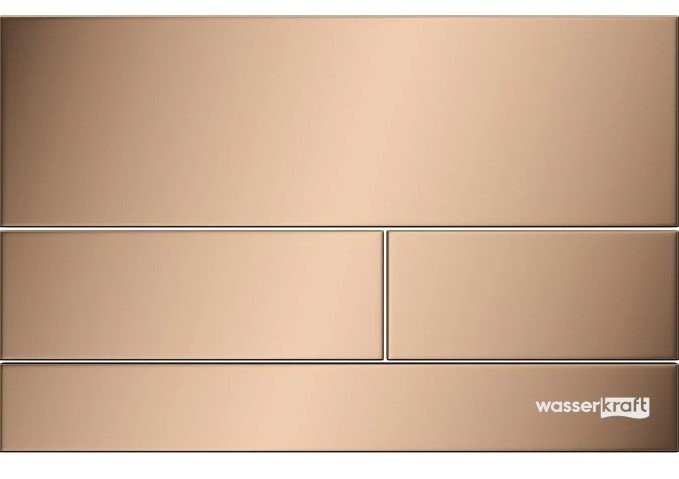 Кнопка смыва для унитаза Wasserkraft RG04 АБС-пластик, цвет розовое золото