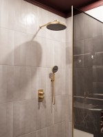 Душевой комплект Vincea Domus VSFW-5DM0BG С ВНУТРЕННЕЙ ЧАСТЬЮ, брашированное золото