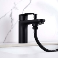 Смеситель на борт ванны AQUATEK Ника AQ1844MB черный матовый