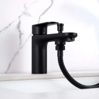 Смеситель на борт ванны AQUATEK Ника AQ1844MB черный матовый