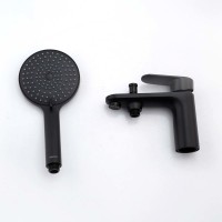 Смеситель на борт ванны AQUATEK Ника AQ1844MB черный матовый