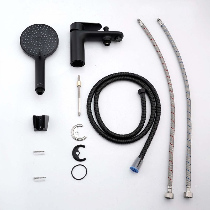 Смеситель на борт ванны AQUATEK Ника AQ1844MB черный матовый