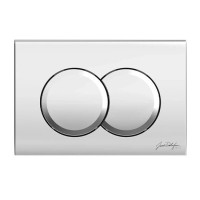 Кнопка смыва для унитаза Jacob Delafon E36496-CP пластик, цвет глянцевый хром, с антибактериальным покрытием