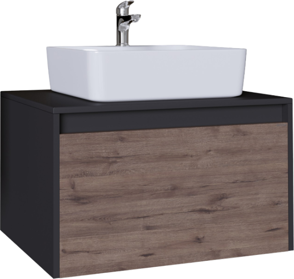 Тумба под раковину Grossman Смарт 70 веллигтон, графит