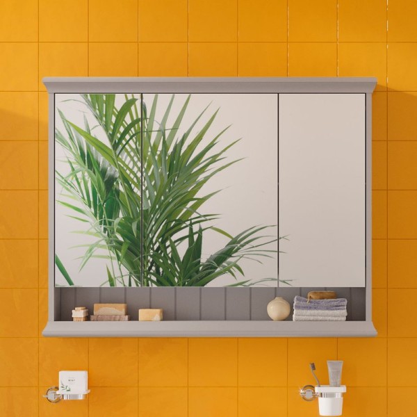 Зеркало-шкаф VitrA Valarte Valarte 80 серый матовый