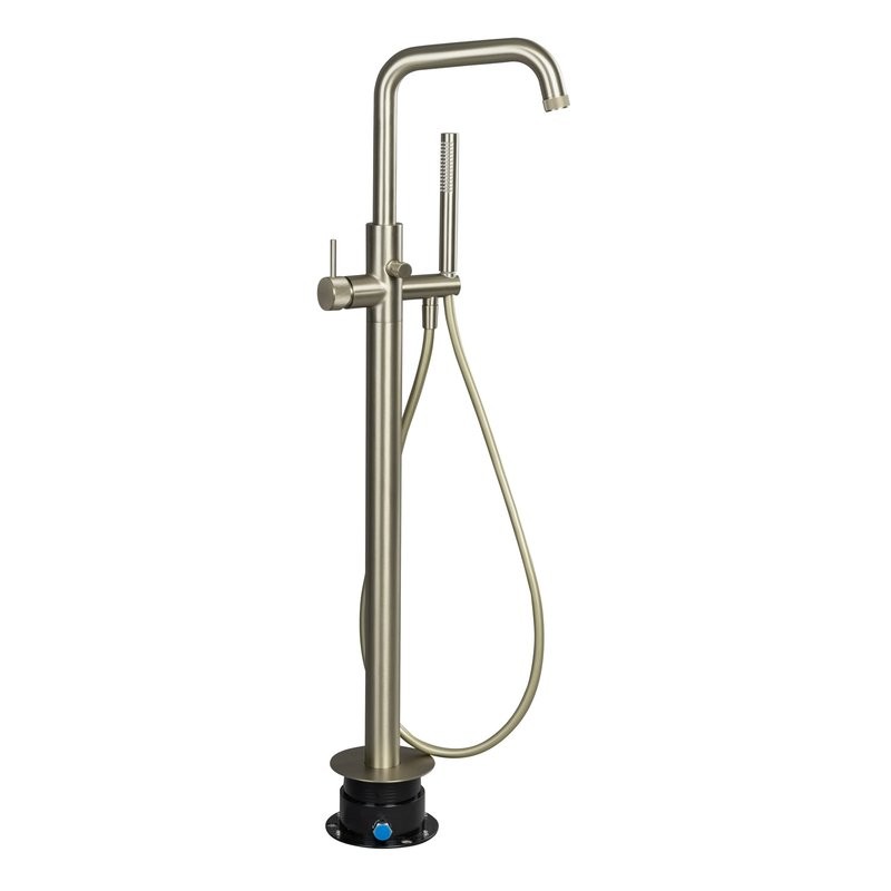 Напольный смеситель для ванны с душем Splendy Passion PA203H1K229NB С ВНУТРЕННЕЙ ЧАСТЬЮ, никель брашированный