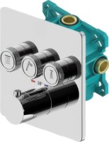 Термостатический смеситель встраиваемый Plumberia Selection PSBOX KITPSB2903CR С ВНУТРЕННЕЙ ЧАСТЬЮ, хром