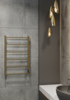 Полотенцесушитель электрический Двин J Neo 80/50 состаренная бронза матовая