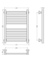 Полотенцесушитель водяной Сунержа Модус Pro 03-0450-6040 60x45 см, глянцевое золото, лесенка