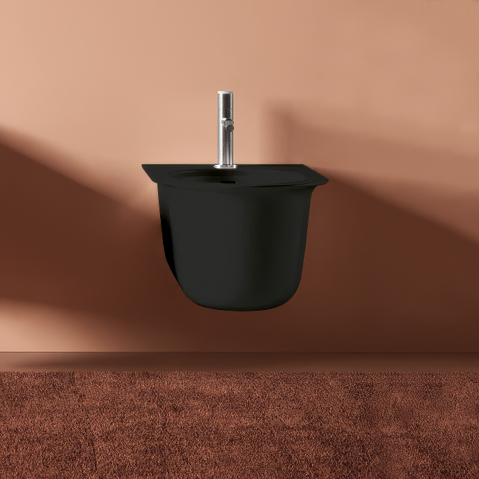 Биде подвесное ArtCeram Chic CHB001 17 00 матовое черное