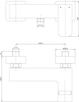 Смеситель для душа Aquanet Cubic SD90447