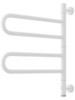 Полотенцесушитель электрический Сунержа Парео 4.0 30-0823-0567 55x50 см, скрытое подключение, матовый белый, E-образный