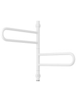Полотенцесушитель электрический Сунержа Парео 4.0 30-0823-0567 55x50 см, скрытое подключение, матовый белый, E-образный