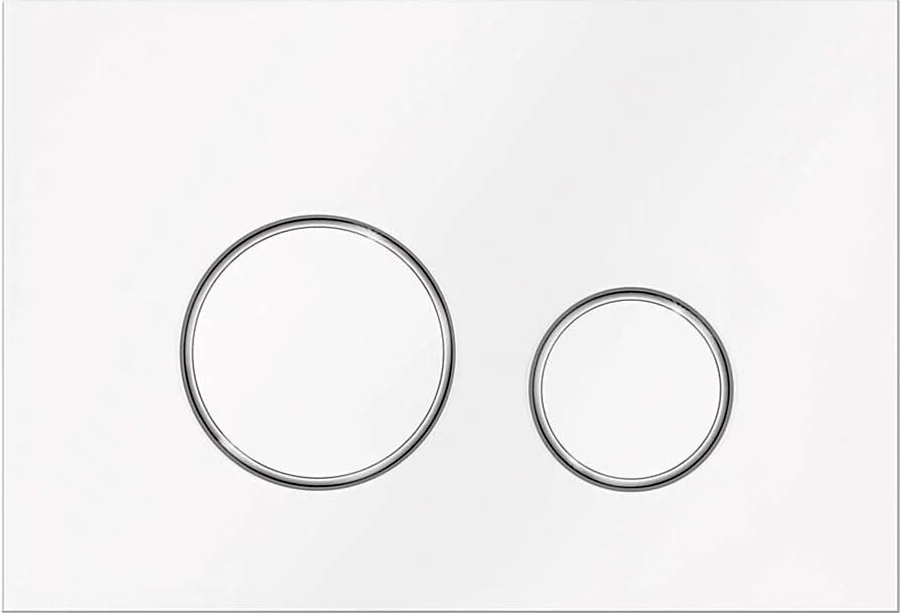 Кнопка смыва Veconi Round VFR005WCH белая