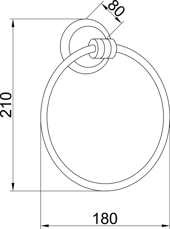 Полотенцедержатель Boheme Hermitage Chrome 10384