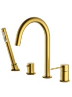 Смеситель на борт ванны Timo Saona 2320/20Y золото шлифованное