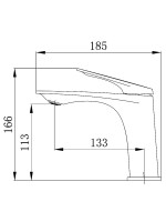 Смеситель для раковины AZARIO Lursy AZ-K1049MG золото матовое