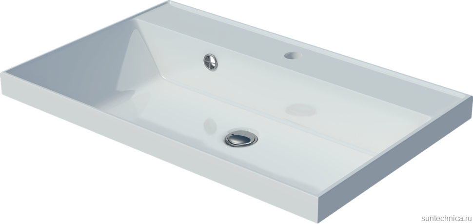 Тумба с раковиной Grossman Меркадо 70 напольная, матовый графит