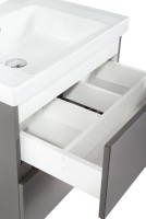 Тумба с раковиной Art&Max Techno подвесная, 70, смоки софт